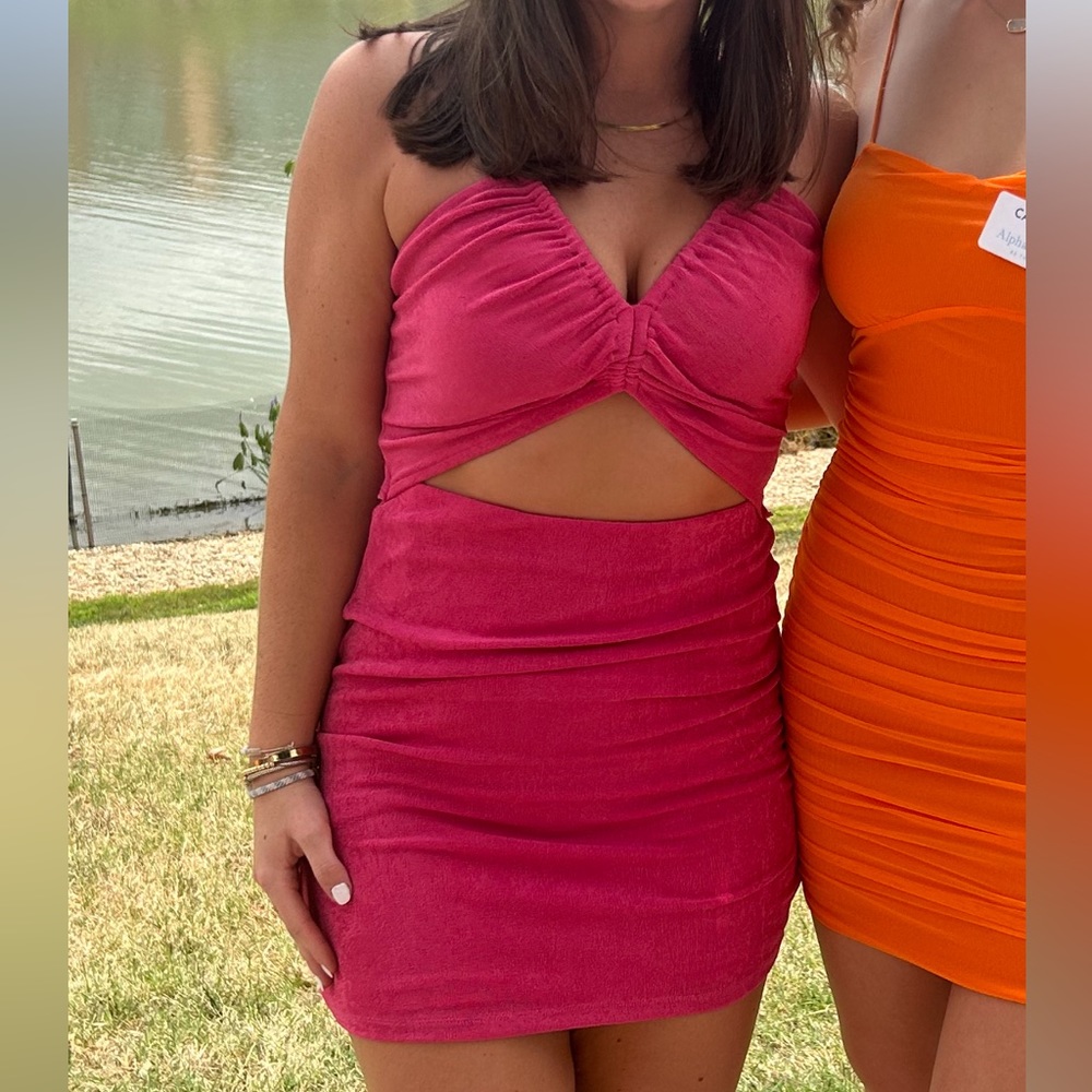 Pink mini dress from Princess Polly